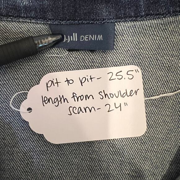 J.Jill Medium Wash Denim Jean Jacket 2X NO SIZE TAG - Picture 7 of 7